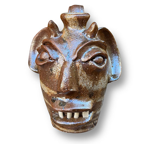 Michel Bayne 5" Devil Swirl Face Jug DP6029